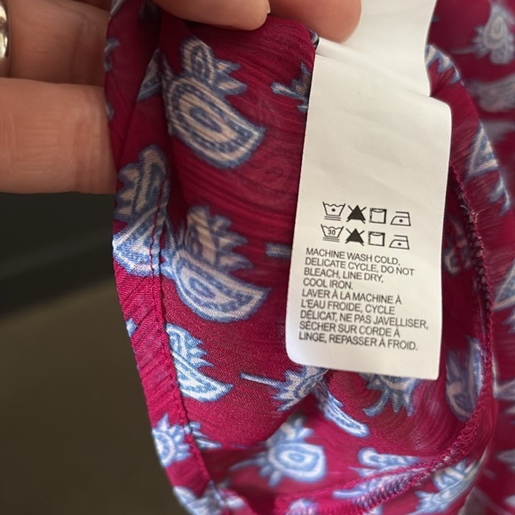 Lucky Brand Pink and Blue Blouse - Picture 9 of 10